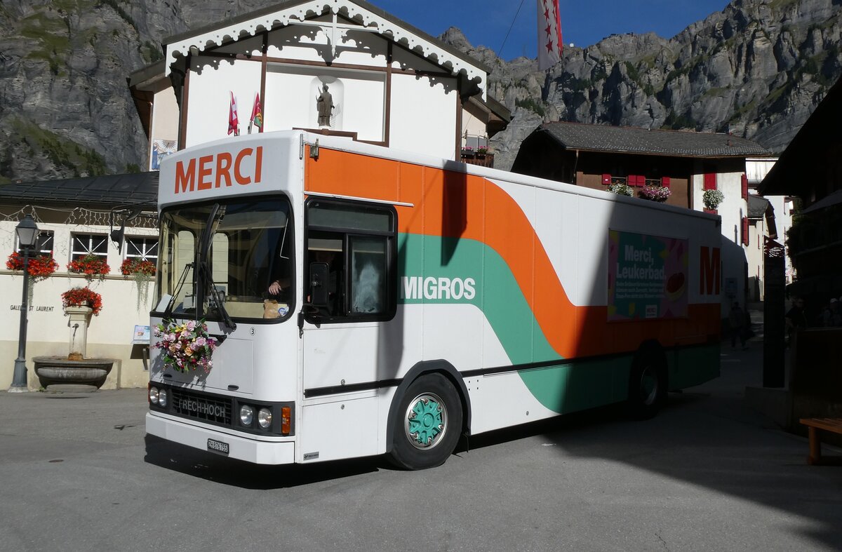 (279'939) - Migros, Z�rich - Nr. 3/ZH 876'755 - MAW/FHS am 6. September 2025 in Leukerbad, Dorfplatz