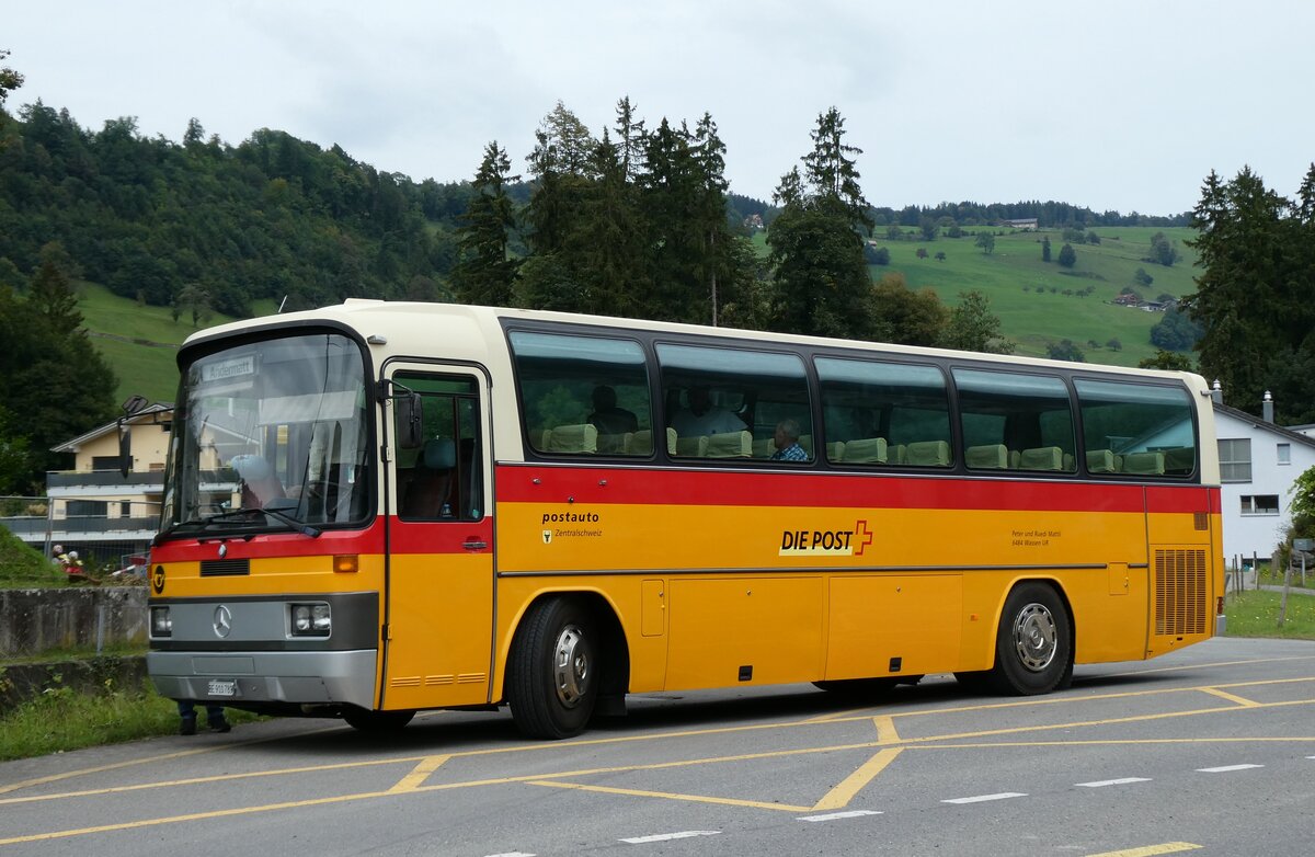 (280'054) - Buzzi, Bern - BE 910'789 - Mercedes (ex Mattli, Wassen/PID 2295) am 8. September 2025 in Ennetmoos, St. Jakob