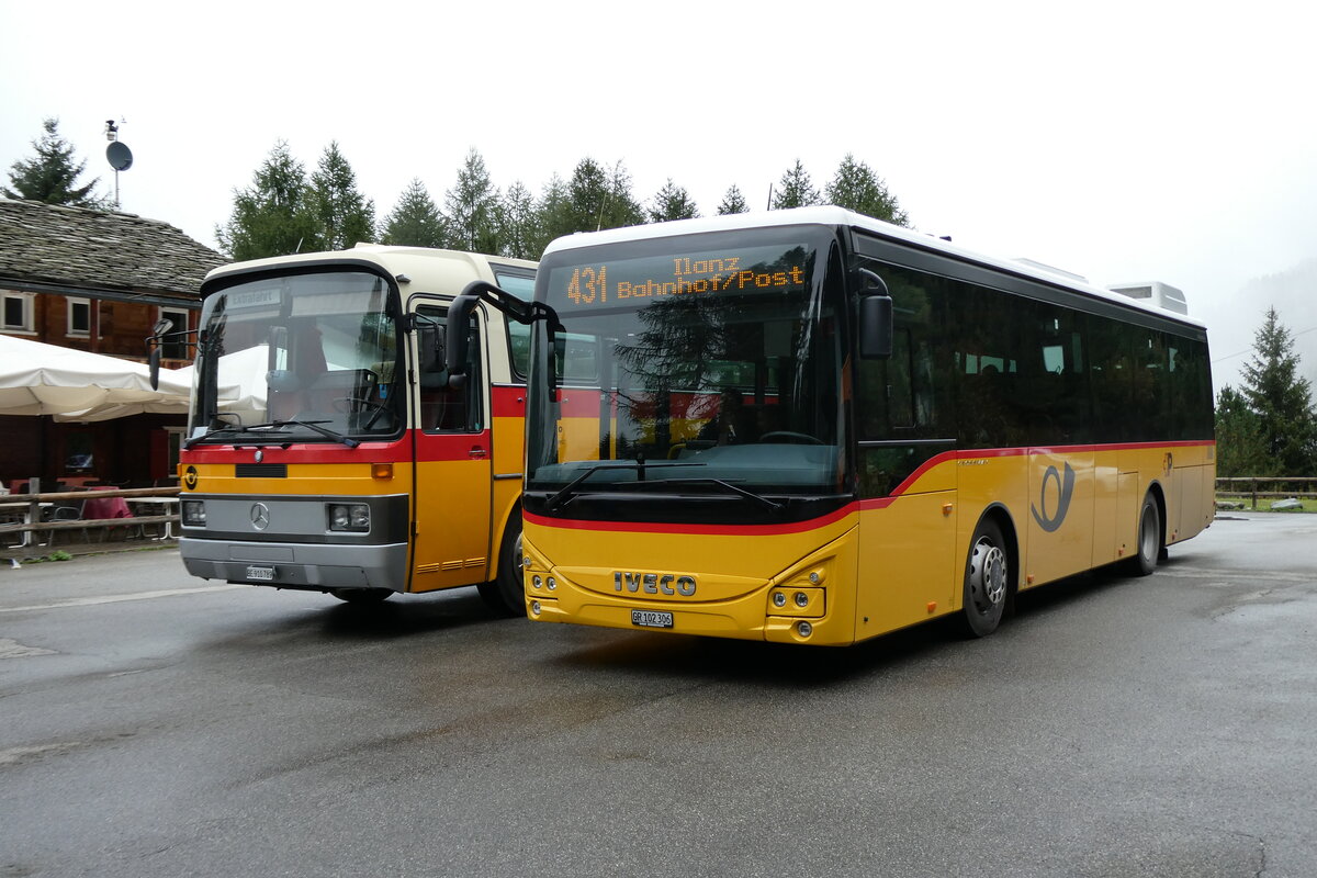 (280'150) - PostAuto Graub�nden - GR 102'306/PID 12'012 - Iveco (ex Nr. 6) am 9. September 2025 in Vals, Zervreila