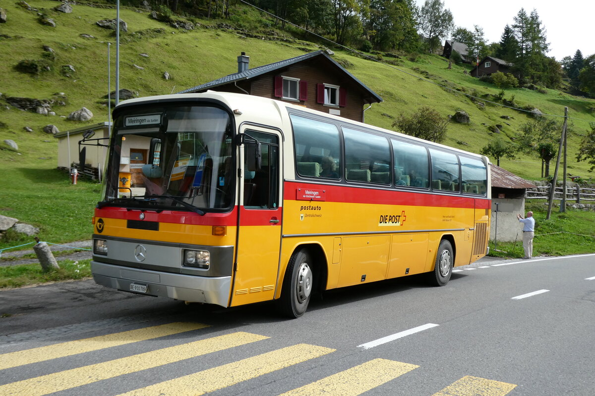 (280'262) - Buzzi, Bern - BE 910'789 - Mercedes (ex Mattli, Wassen/PID 2295) am 10. September 2025 in Meien, Aderbogen