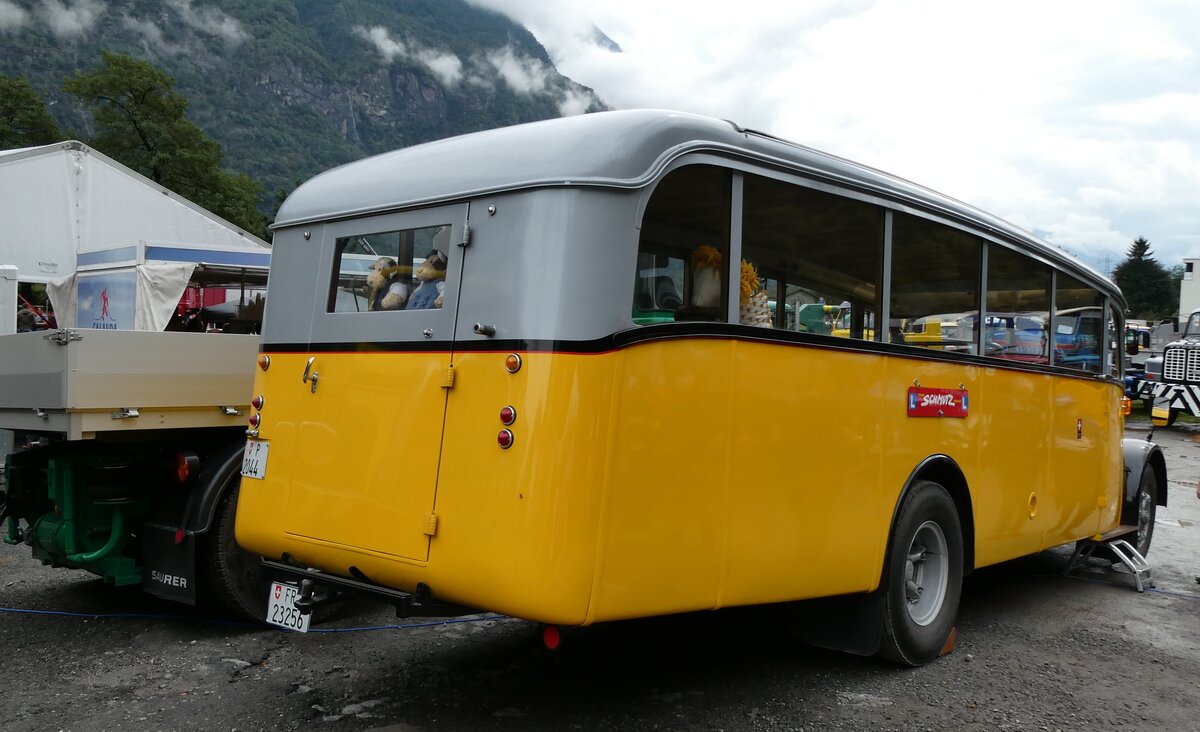(280'367) - Schmutz, Vaulruz - FR 23'256 - Saurer/Saurer (ex Nestl�; ex P 23'019; ex P 2044) am 13. September 2025 in Iragna, Riviera
