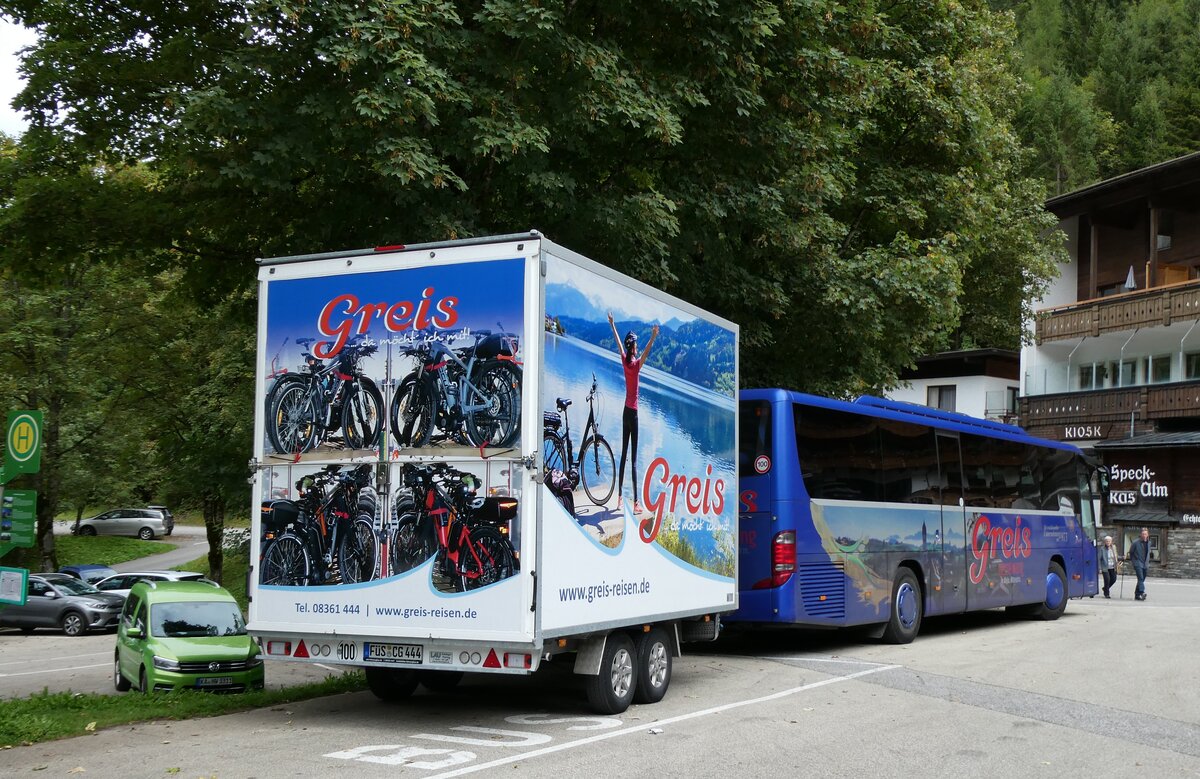 (280'493) - Aus Deutschland: Greis, Nesselwang - F�S-CG 444 - Lau Veloanh�nger am 17. September 2025 in Eng, Eng Alm