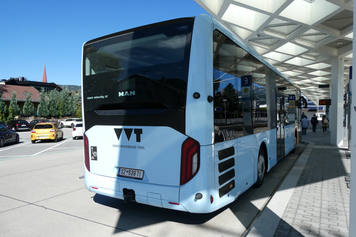 (280'523) - Breuss, Rankweil - Nr. 539/SZ 539 TI - MAN am 18. September 2025 beim Bahnhof Seefeld