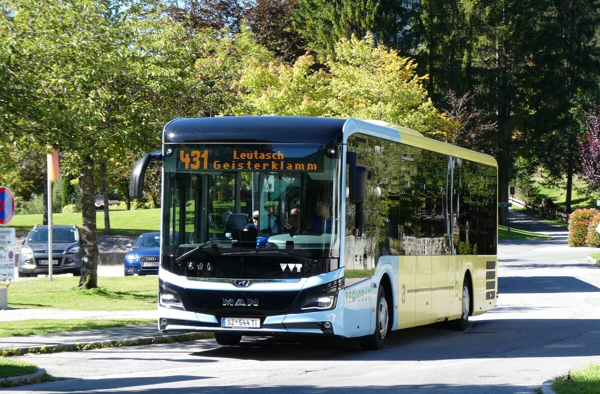 (280'605) - Breuss, Rankweil - Nr. 544/SZ 544 TI - MAN am 20. September 2025 in Leutasch, Weidach Zentrum