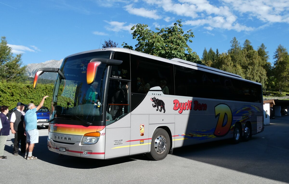 (280'635) - Aus der Schweiz: Dysli, Bern - Nr. 23/BE 28'435 - Setra am 21. September 2025 in Seefeld, Hotel Hochland