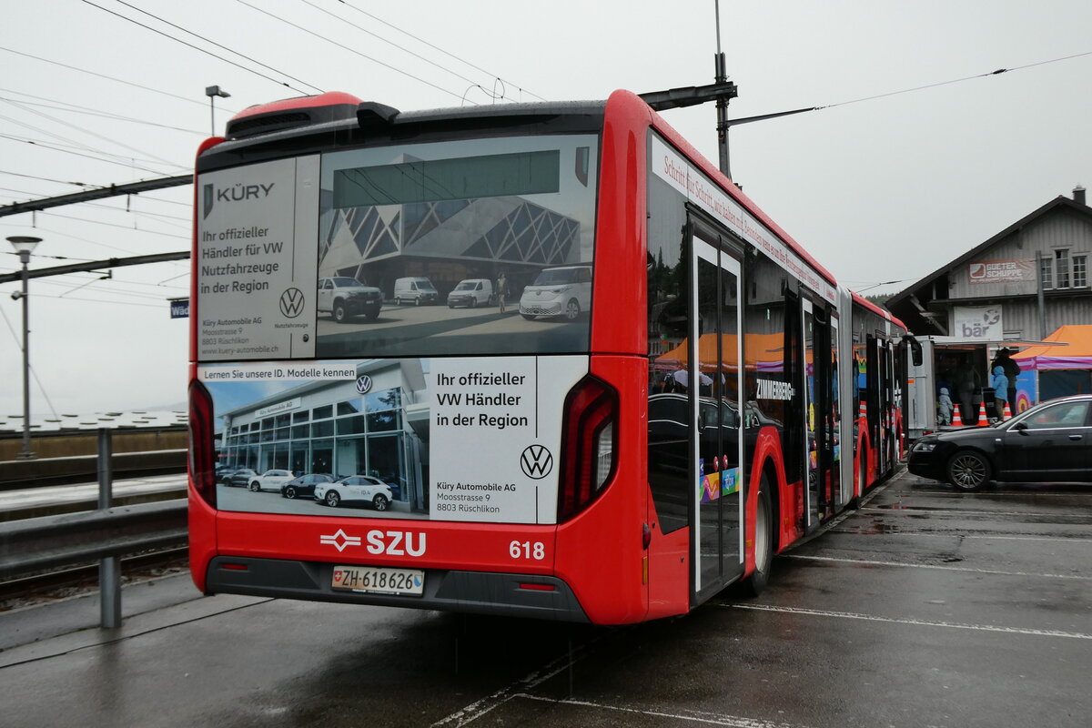 (280'680) - AHW Horgen - Nr. 618/ZH 618'626 - MAN am 27. September 2025 beim Bahnhof W�denswil