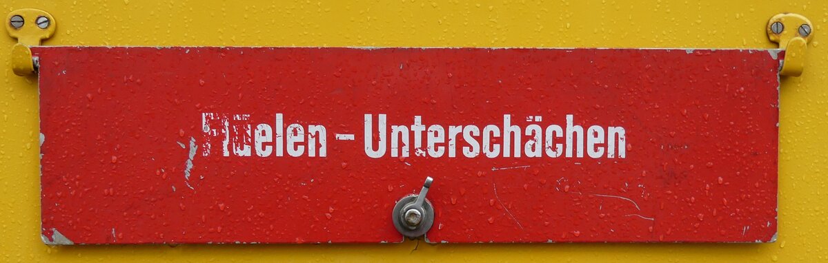 (280'684) - Routentafel - Fl�elen-Untersch�chen - am 27. September 2025 beim Bahnhof W�denswil