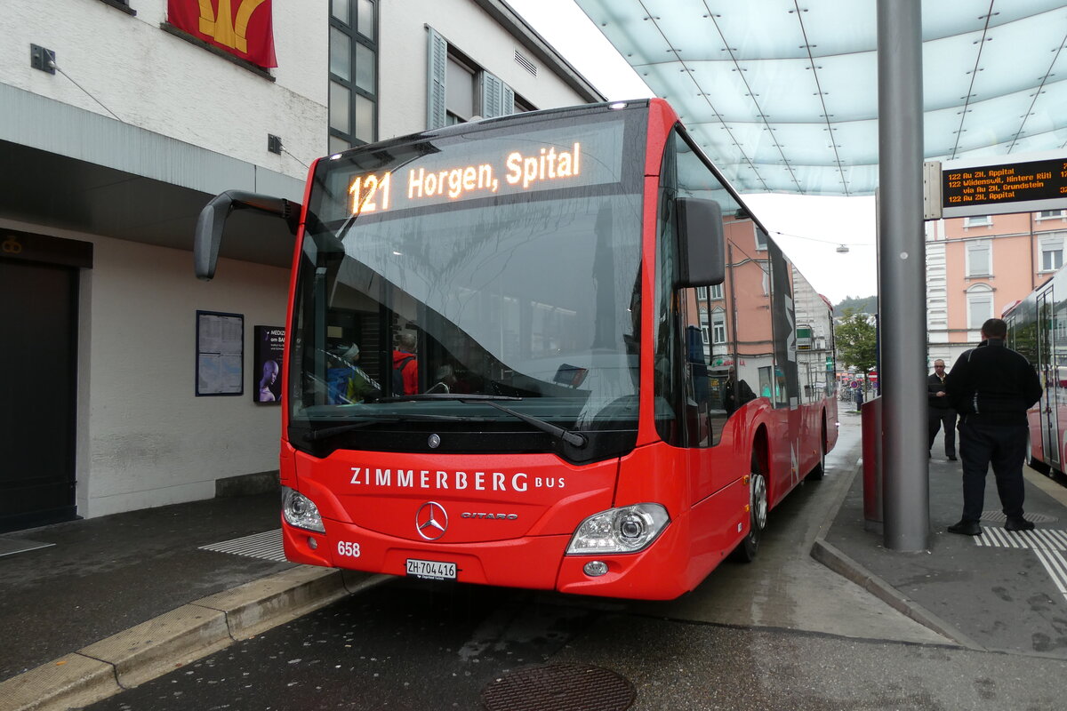 (280'715) - AHW Horgen - Nr. 658/ZH 704'416 - Mercedes am 27. September 2025 beim Bahnhof W�denswil 