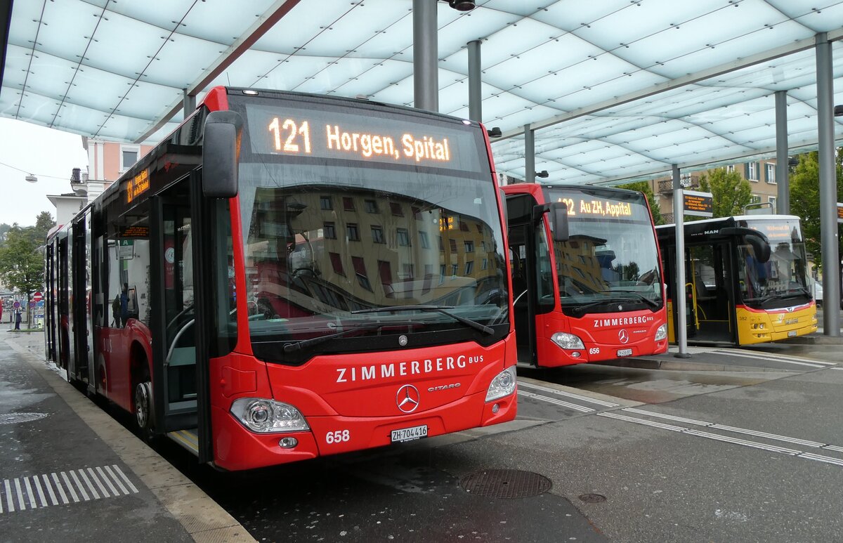 (280'716) - AHW Horgen - Nr. 658/ZH 704'416 - Mercedes am 27. September 2025 beim Bahnhof W�denswil