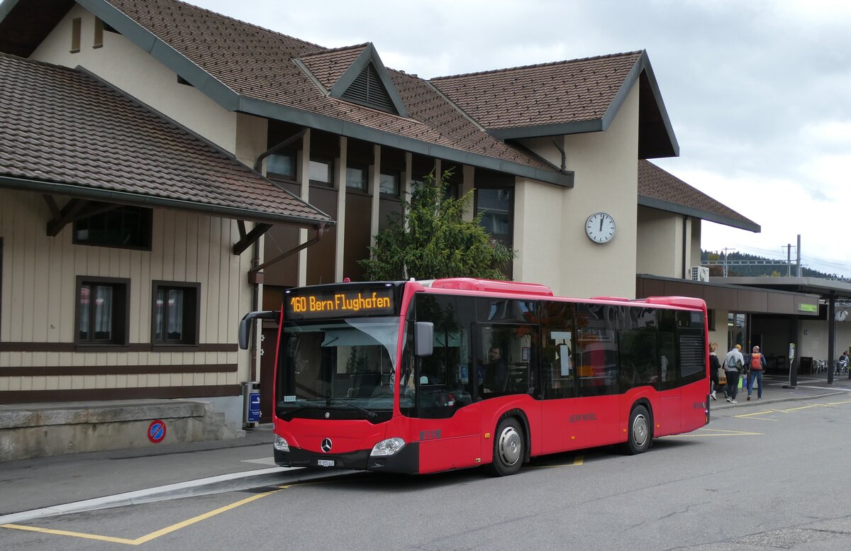 (281'025) - Bernmobil, Bern - Nr. 445/BE 855'445 - Mercedes am 5. Oktober 2025 beim Bahnhof Konolfingen