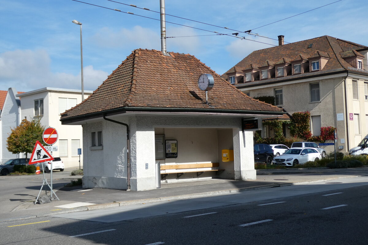 (281'108) - VBSH-Haltestelle am 10. Oktober 2025 in Schaffhausen, Ebnat