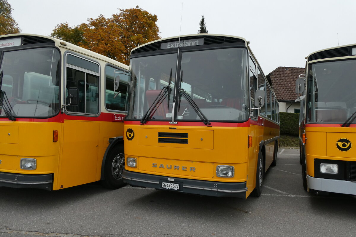 (281'328) - Huwag, M�rschwil - SG 479'527 - Saurer/R&J (ex Nef, Hemberg PID 3243; ex P 24'353) am 12. Oktober 2025 in Schwarzenberg, R�ssli