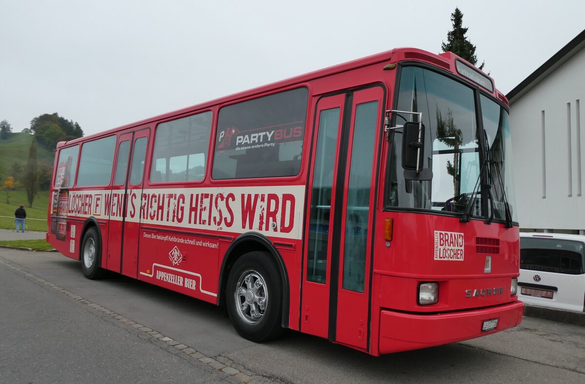 (281'336) - Party-Bus, Grosswangen - LU 117'116 - Saurer/R&J (ex Wohlgemuth, Hochwald) am 12. Oktober 2025 in Schwarzenberg, R�ssli