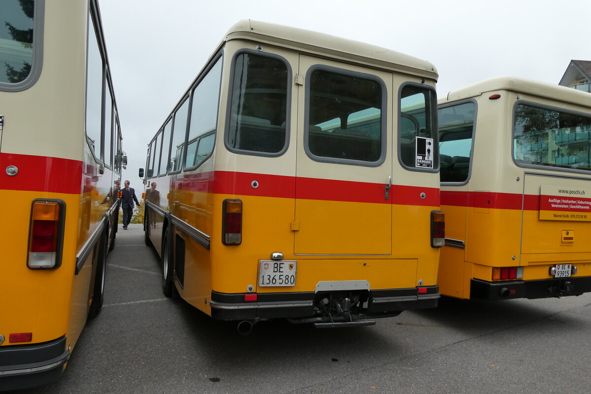 (281'375) - Schumacher, Liebefeld - BE 136'580 - Saurer/T�scher (ex Zimmermann, Niederwangen; ex P 24'289) am 12. Oktober 2025 in Schwarzenberg, R�ssli