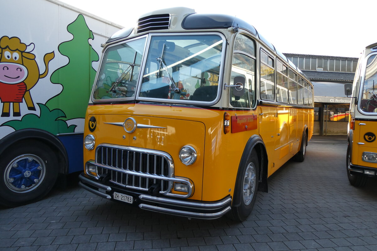 (281'603) - Wegm�ller, Attikon - ZH 21'783 - FBW/Gangloff (ex P 24'037; ex P 21'537) am 18. Oktober 2025 in N�fels, FBW-Museum