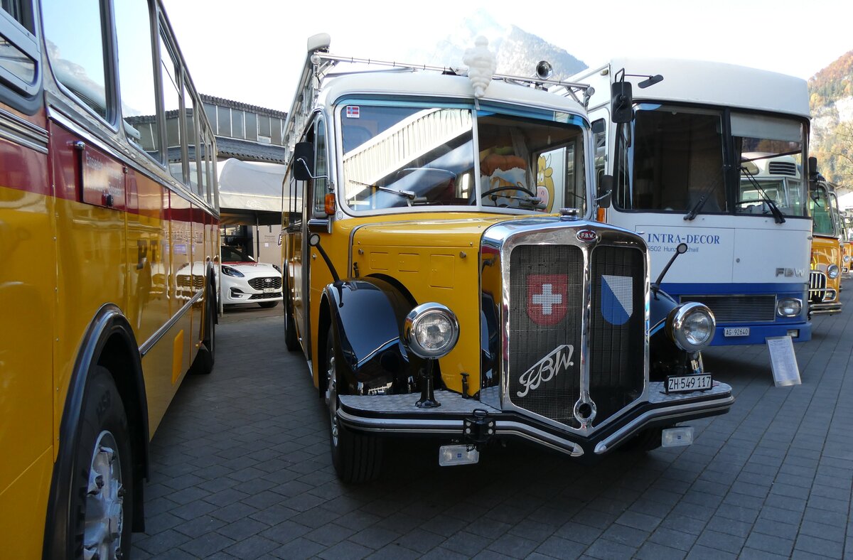(281'606) - Frei, Fehraltdorf - ZH 549'117 - FBW/R&J (ex Bucheli, Kriens Nr. 15) am 18. Oktober 2025 in N�fels, FBW-Museum 