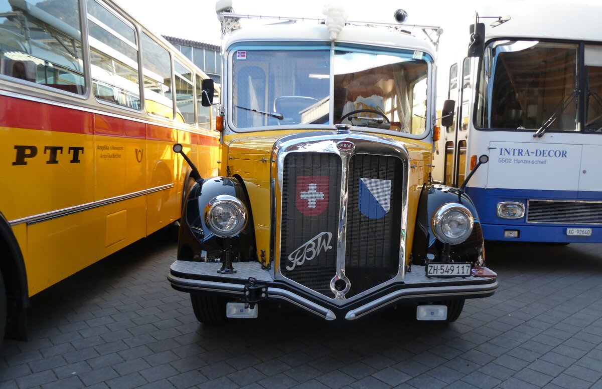 (281'636) - Frei, Fehraltdorf - ZH 549'117 - FBW/R&J (ex Bucheli, Kriens Nr. 15) am 18. Oktober 2025 in N�fels, FBW-Museum