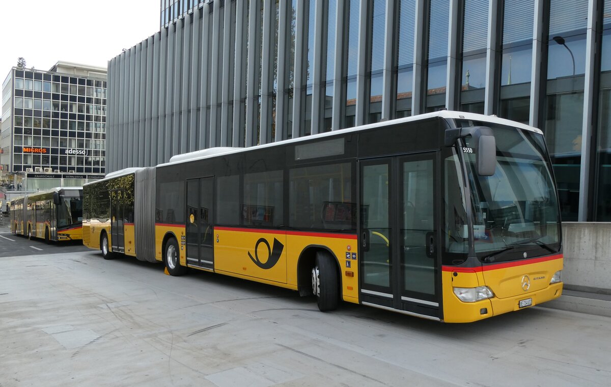 (281'663) - PostAuto Bern - Nr. 5550/BE 734'632/PID 5550 - Mercedes (ex Nr. 632) am 18. Oktober 2025 in Bern, Postautostation