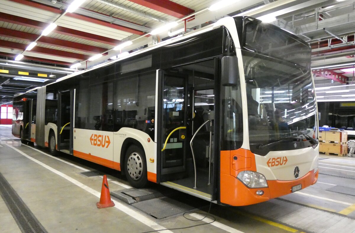 (282'185) - BSU Solothurn - Nr. 1152/SO 155'952 - Mercedes (ex Nr. 52) am 8. November 2025 in Zuchwil, Garage