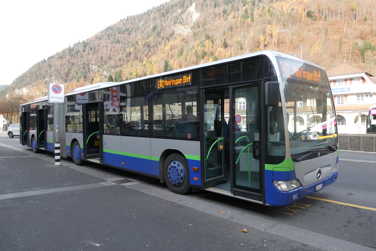 (282'378) - PostAuto Nordschweiz - BL 154'203/PID 12'421 - Mercedes (ex TPL Lugano Nr. 405) am 14. November 2025 beim Bahnhof Interlaken Ost