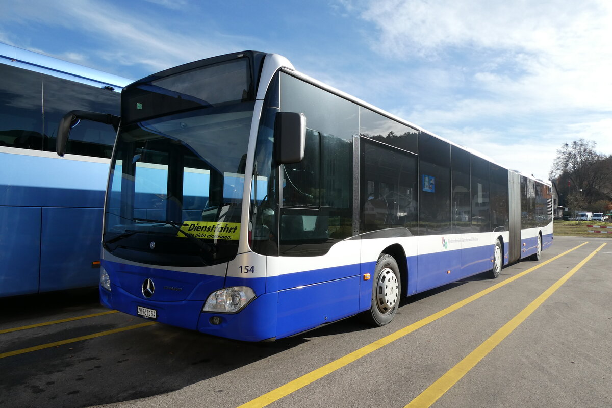 (282'416) - VZO Gr�ningen - Nr. 154/ZH 761'154 - Mercedes am 15. November 2025 in Winterthur, Daimler Buses