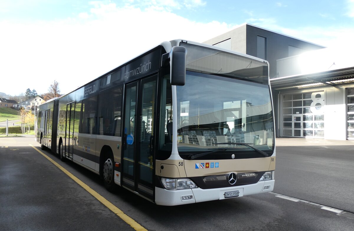(282'419) - AZZK Zollikon - Nr. 58/ZH 513'558 - Mercedes am 15. November 2025 in Winterthur, Daimler Buses