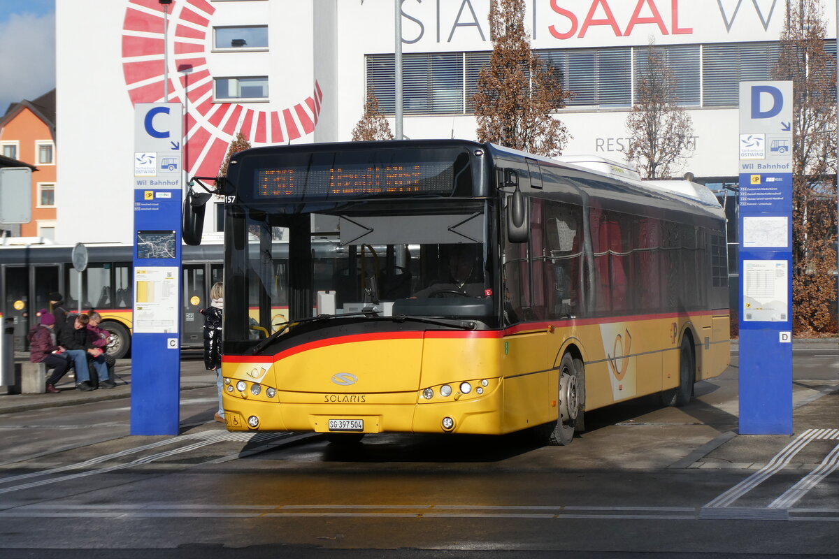 (282'602) - Schmidt, Oberb�ren - SG 397'504/PID 10'157 - Solaris am 27. November 2025 beim Bahnhof Wil