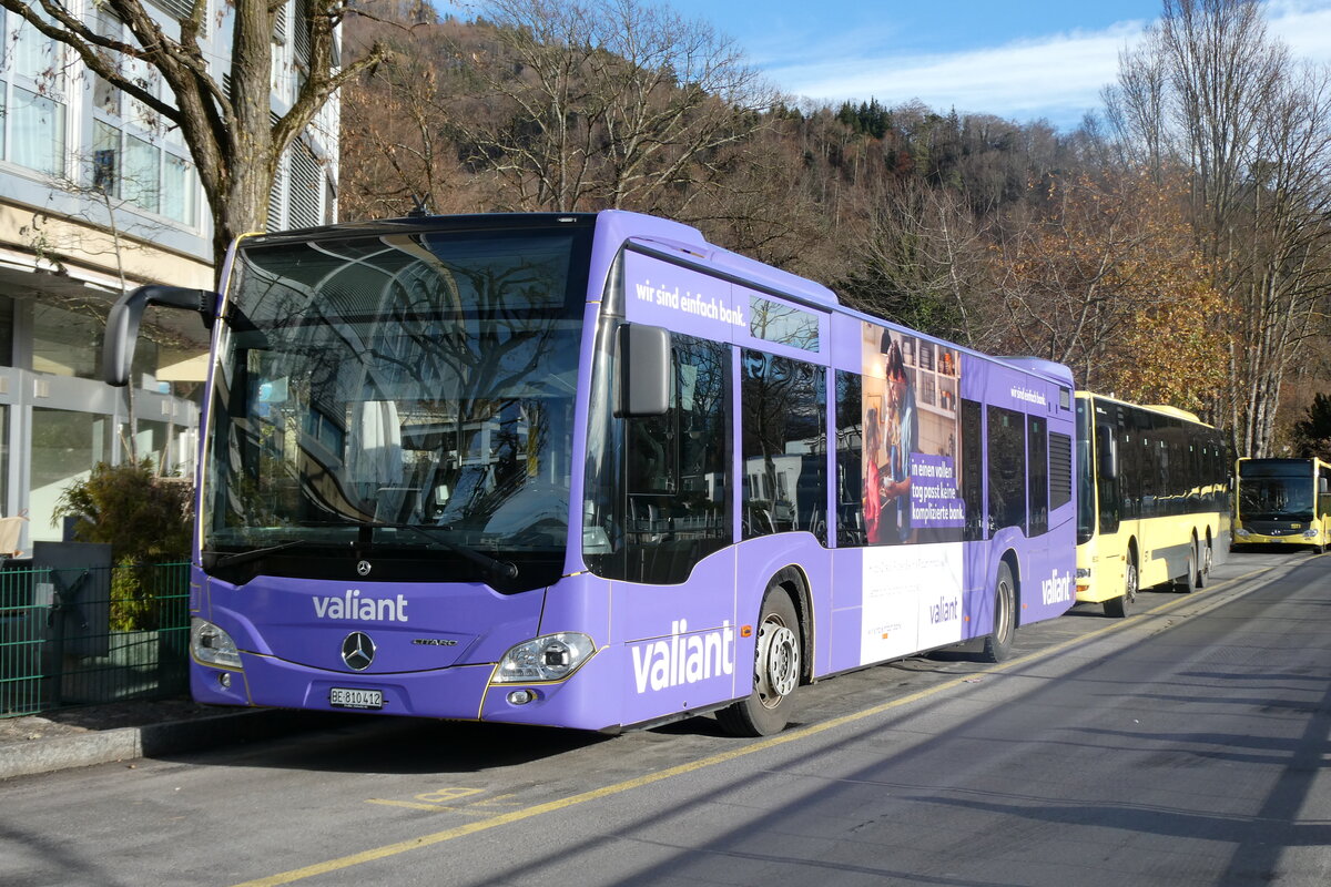 (282'610) - STI Thun - Nr. 412/BE 810'412 - Mercedes am 28. November 2025 bei der Schiffl�ndte Thun