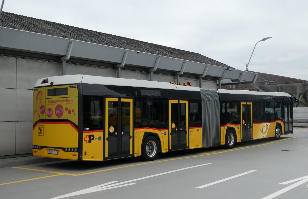 (282'753) - PostAuto Bern - Nr. 11'246/BE 560'246/PID 11'246 - Solaris am 4. Dezember 2025 in Bern, Postautostation
