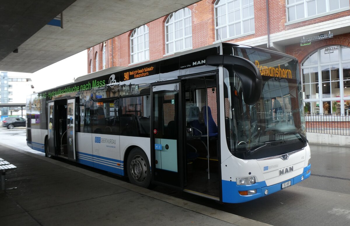 (282'786) - BOTG Amriswil - Nr. 410/TG 690 - MAN am 5. Dezember 2025 in Arbon, Bushof