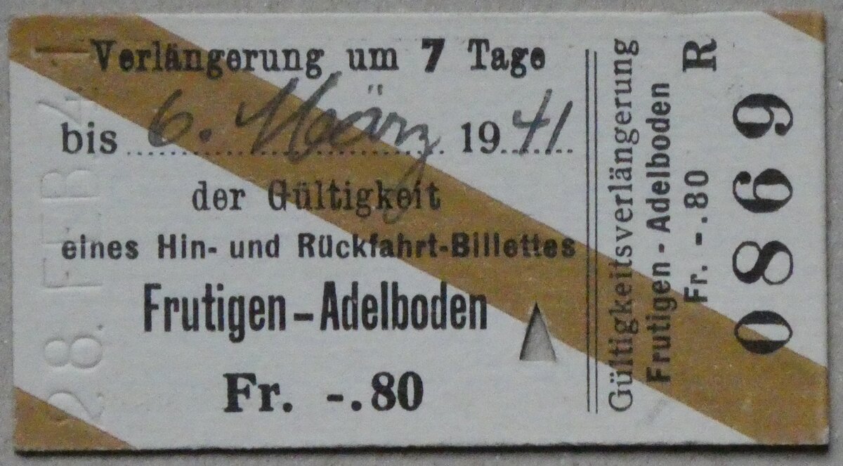 (282'893) - AFA-Verl�ngerung vom 28. Februar 1941 am 7. Dezember 2025 in Thun