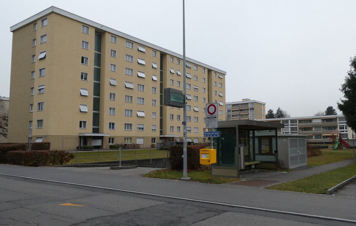 (283'137) - STI-Haltestelle am 13. Dezember 2025 in Thun, Westquartier