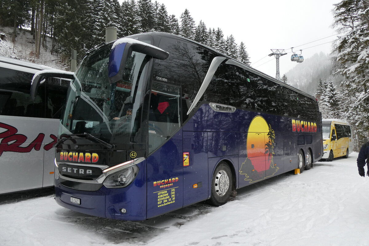 (284'104) - Buchard, Leytron - Nr. 42/VS 5427 - Setra am 10. Januar 2026 in Adelboden, ASB