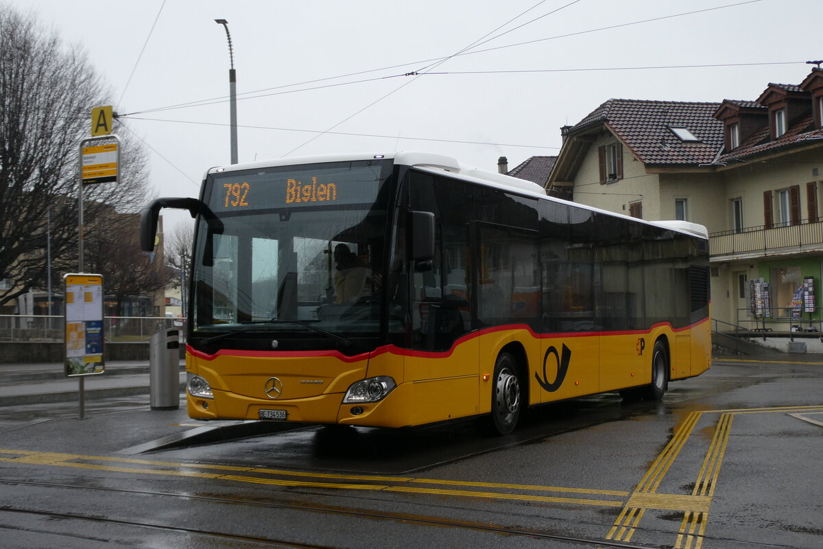 (284'410) - PostAuto Bern - BE 734'536/PID 11'404 - Mercedes (ex BE 610'540) am 28. Januar 2026 beim Bahnhof Worb Dorf