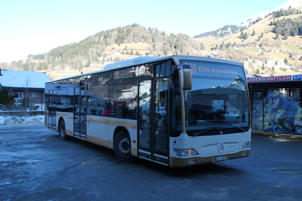 (284'567) - EAB engelberg - Nr. 3/OW 10'187 - Mercedes (ex AAGS Schwyz Nr. 38) am 3. Februar 2026 in Engelberg, Talstation Titlis