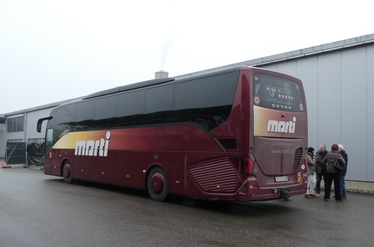 (284'696) - Marti, Kallnach - Nr. 10/BE 572'210 - Setra am 7. Februar 2026 in Kallnach, Car-Terminal