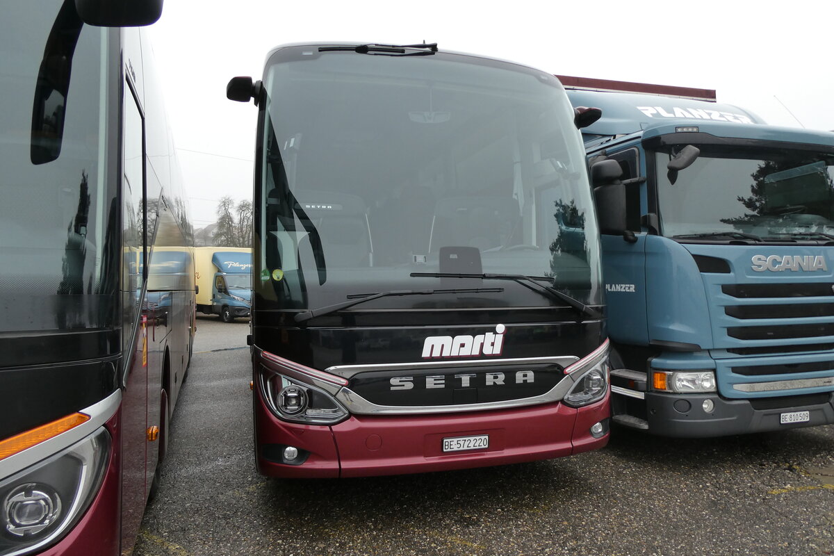 (284'714) - Marti, Kallnach - Nr. 20/BE 572'220 - Setra am 7. Februar 2026 in Kallnach, Car-Terminal