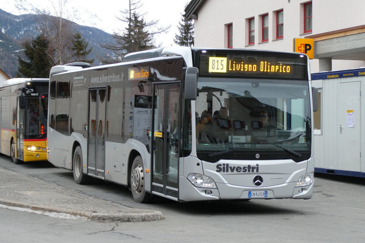 (284'873) - Aus Italien: Silvestri, Livigno - GN-840 GN - Mercedes am 14. Februar 2026 in Zernez, Post