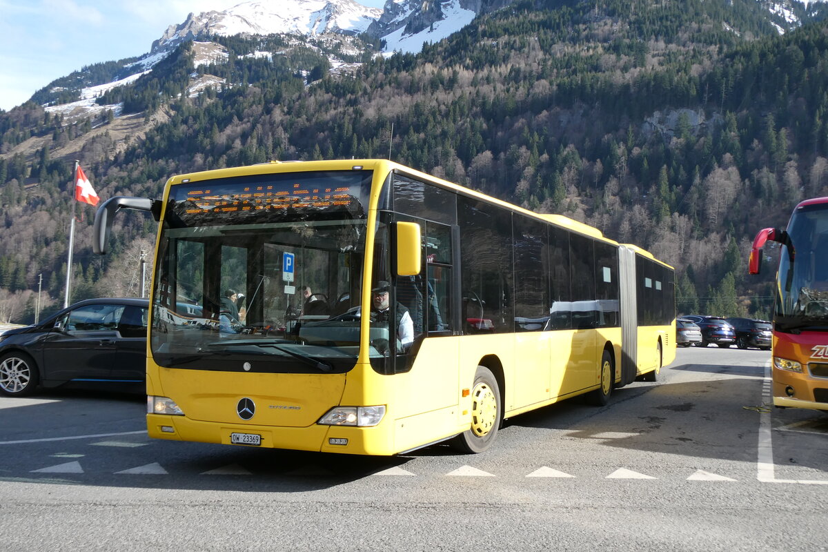 (285'108) - Koch, Giswil - OW 23'369 - Mercedes (ex AAGL Liestal Nr. 99) am 28. Februar 2026 auf der St�ckalp