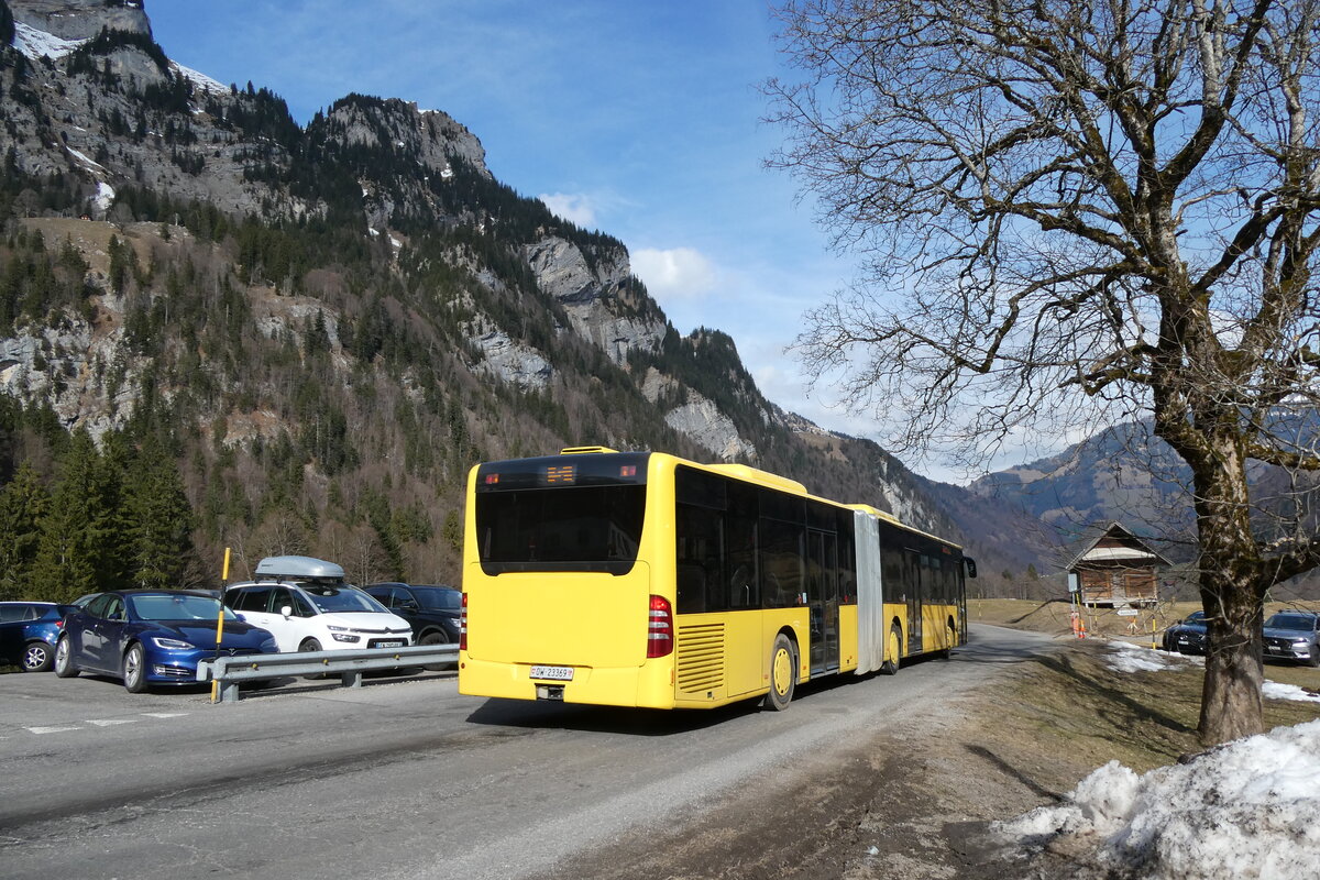(285'113) - Koch, Giswil - OW 23'369 - Mercedes (ex AAGL Liestal Nr. 99) am 28. Februar 2026 auf der St�ckalp