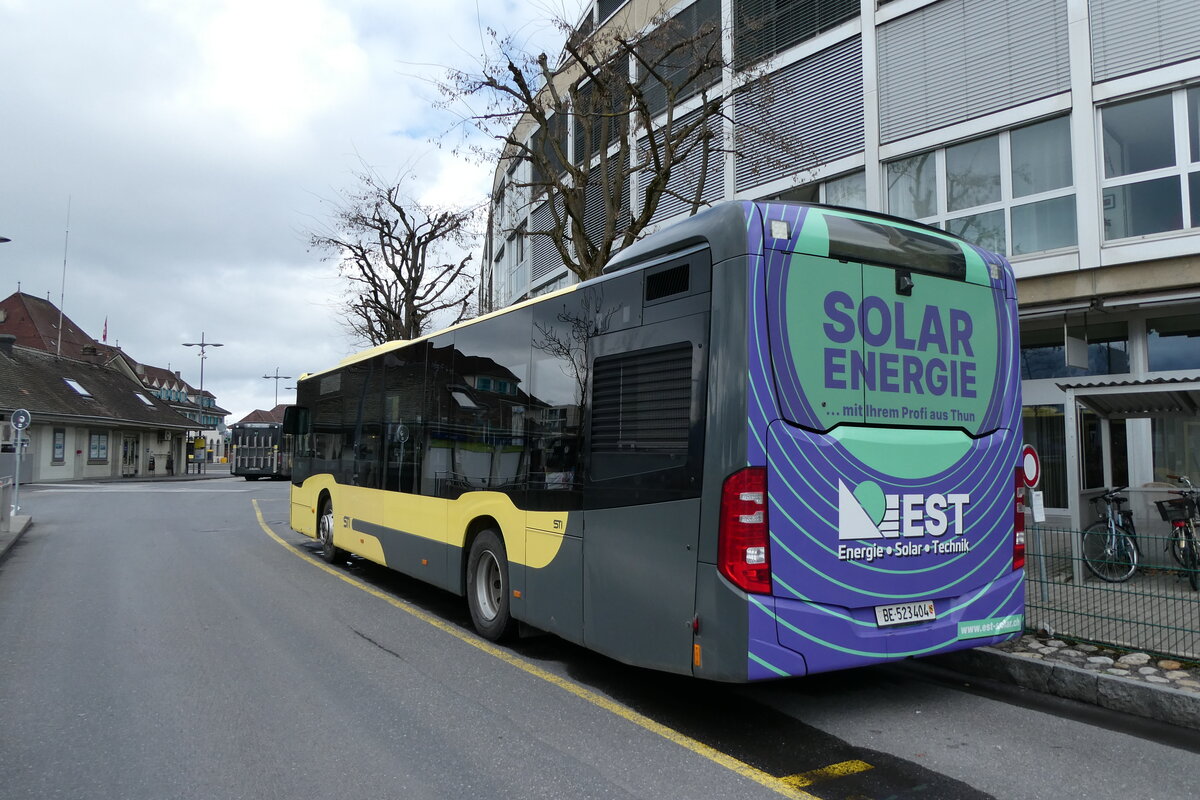 (285'429) - STI Thun - Nr. 404/BE 523'404 - Mercedes am 15. M�rz 2026 bei der Schiffl�ndte Thun