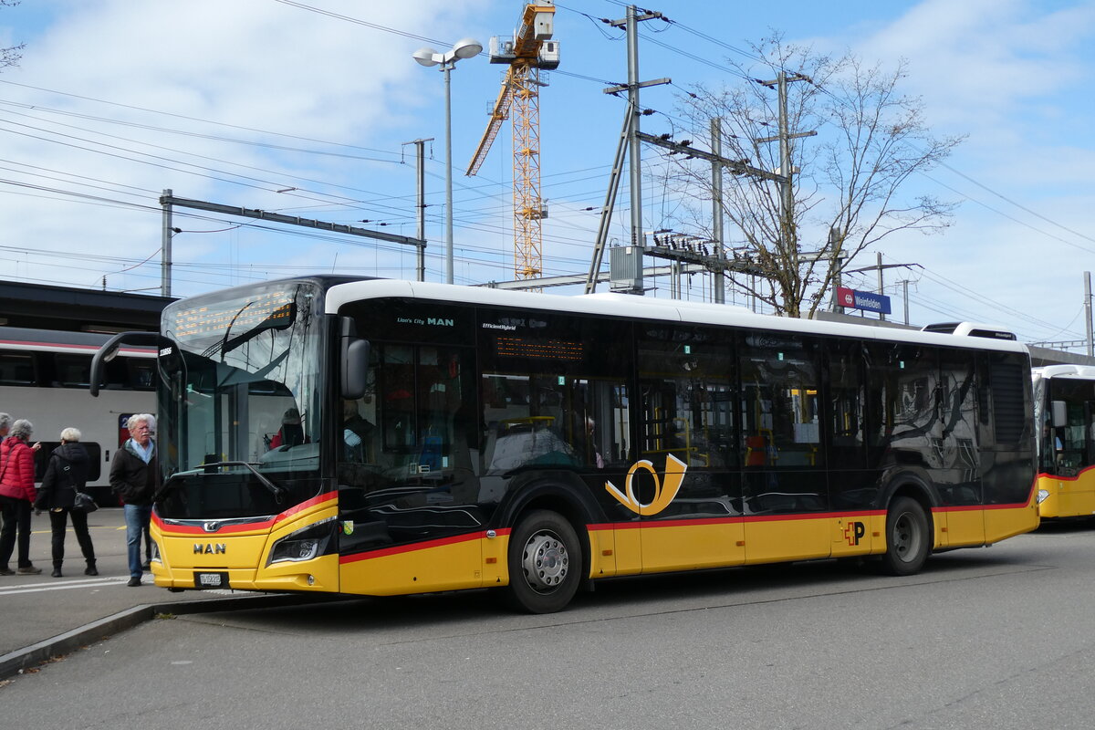 (285'440) - PostAuto Ostschweiz - TG 158'215/PID 11'856 - MAN am 17. M�rz 2026 beim Bahnhof Weinfelden