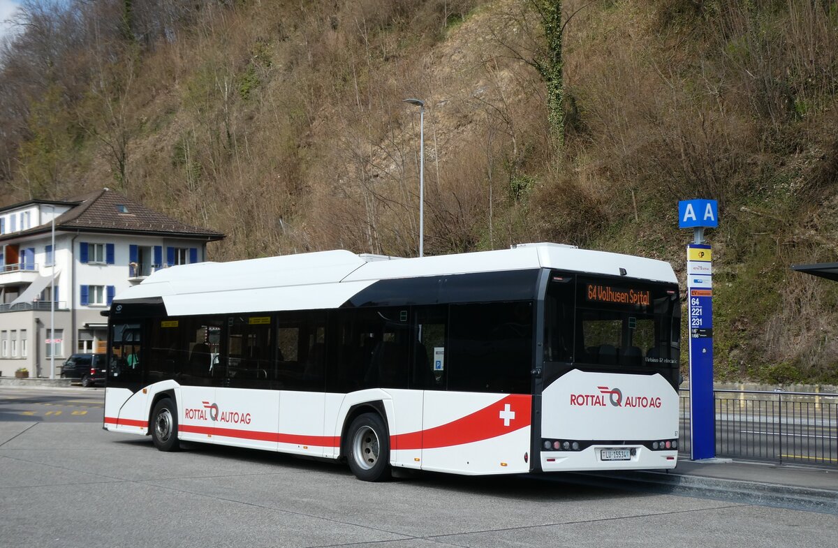 (285'687) - ARAG Ruswil - Nr. 57/LU 15'534 - eSolaris am 23. M�rz 2026 beim Bahnhof Wolhusen