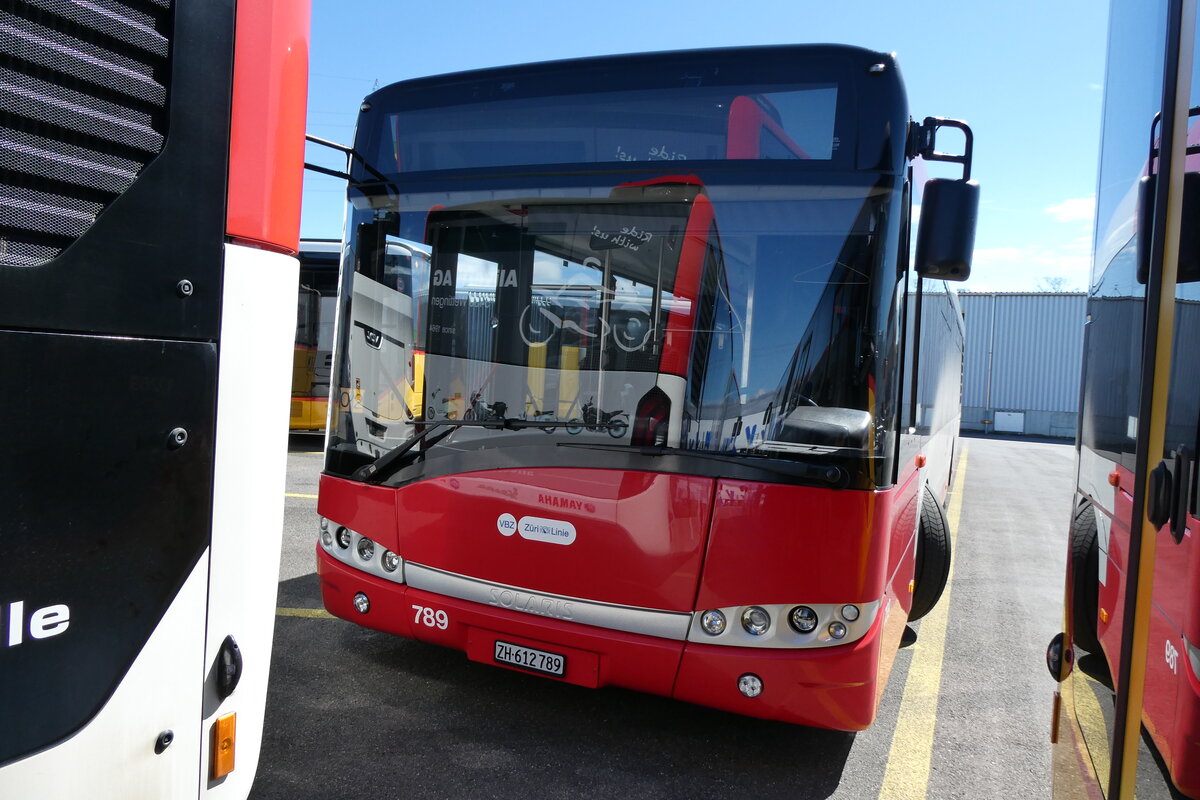 (285'925) - VBZ Z�rich - Nr. 789/ZH 612'789 - Solaris (ex SW Winterthur Nr. 226) am 4. April 2026 in Kerzers, Interbus