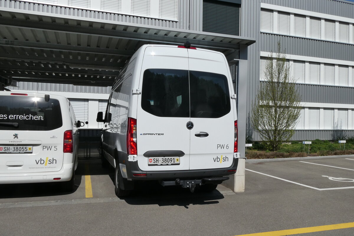 (286'095) - VBSH Schaffhausen - Nr. PW 6/SH 38'091 - Mercedes am 11. April 2026 in Schaffhausen, Busdepot