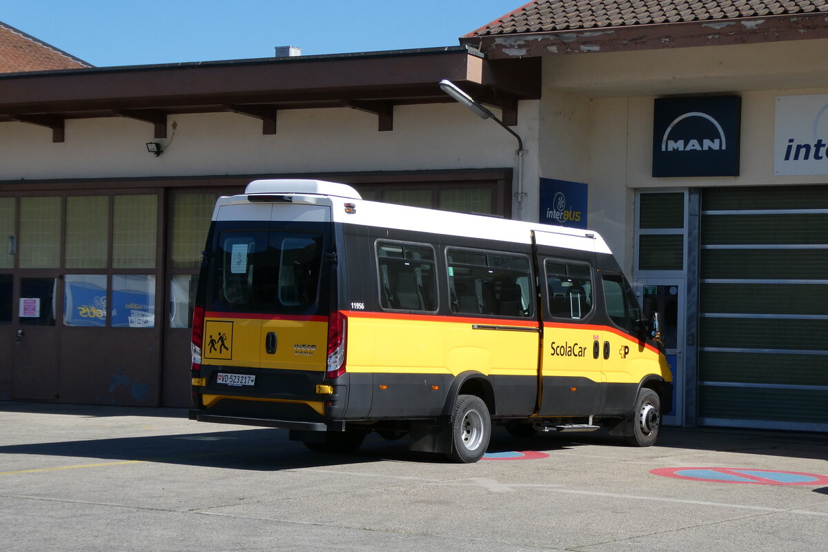 (286'390) - CarPostal Ouest - VD 523'217/PID 11'956 - Iveco am 25. April 2026 in Yverdon, Garage
