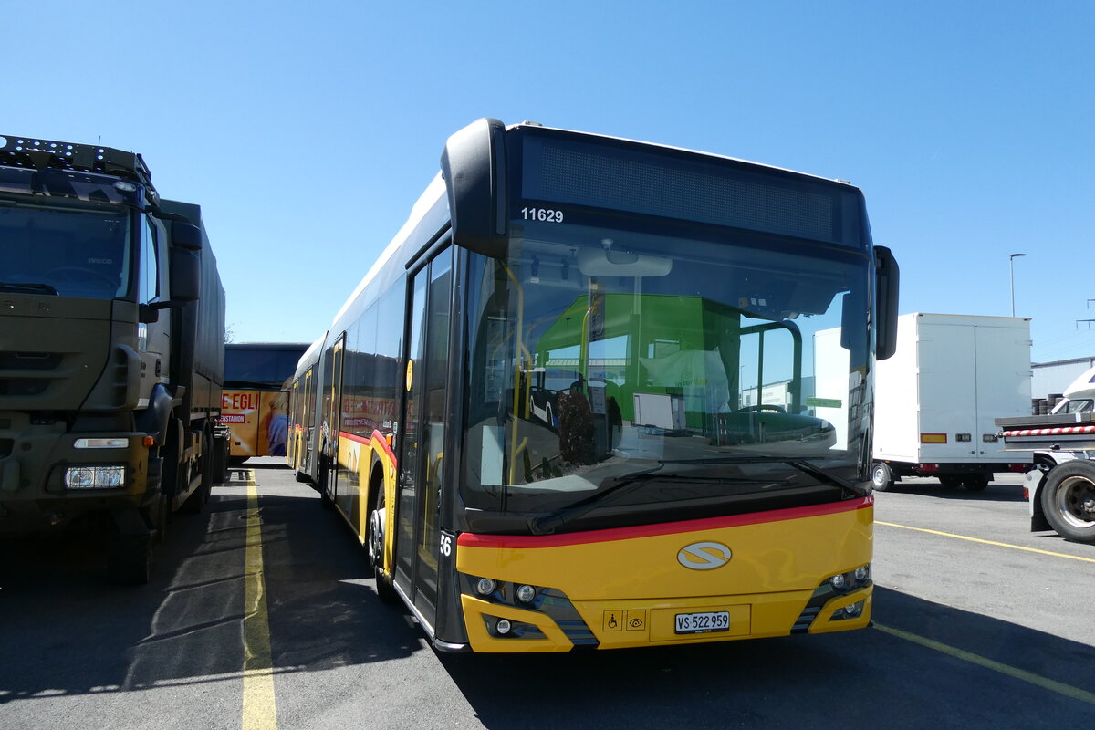 (286'420) - PostAuto Wallis - Nr. 56/VS 522'959/PID 11'629 - Solaris am 25. April 2026 in Kerzers, Interbus