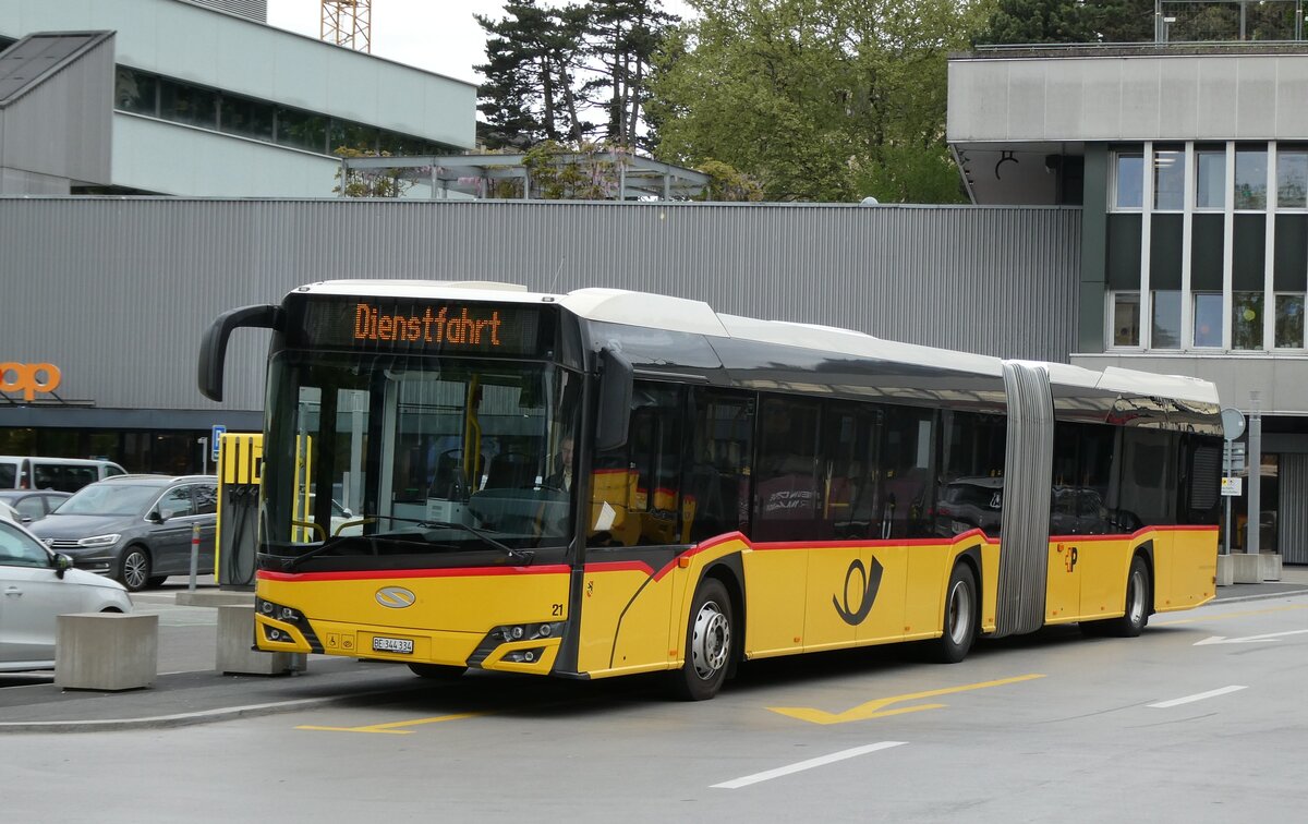 (286'453) - Steiner, Ortschwaben - Nr. 21/BE 344'334/PID 11'206 - Solaris am 28. April 2026 in Bern, Postautostation