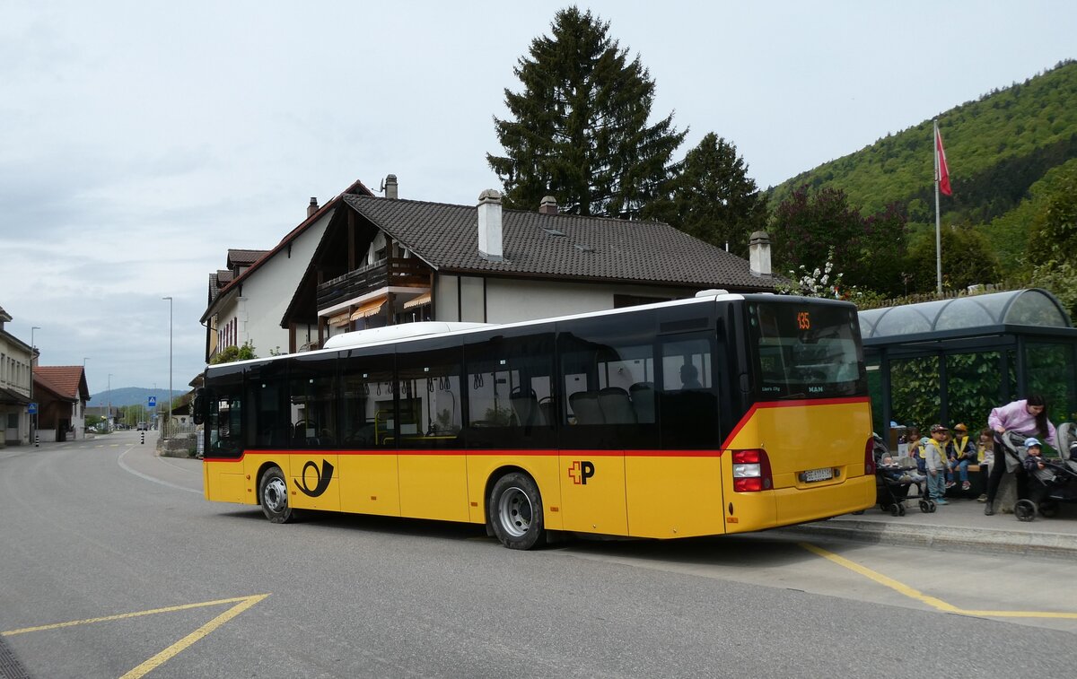 (286'471) - Funi-Car, Biel - Nr. 19/BE 610'619/PID 12'339 - MAN (ex PostAuto Bern; ex Dr. Richard, A-Wien Nr. 1419) am 28. April 2026 in Lamboing, Village