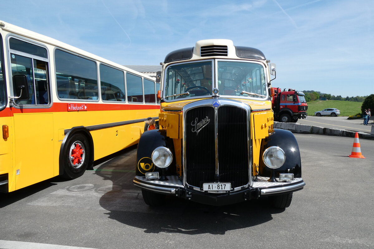 (286'615) - Gm�nder, Weissbad - AI 817 - Saurer/Gangloff (ex P 23'144; ex P 2213) am 2. Mai 2026 in Attikon, Wegm�ller